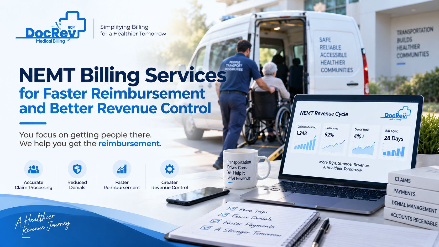 NEMT Billing Services for Faster Reimbursement and Better Revenue Control